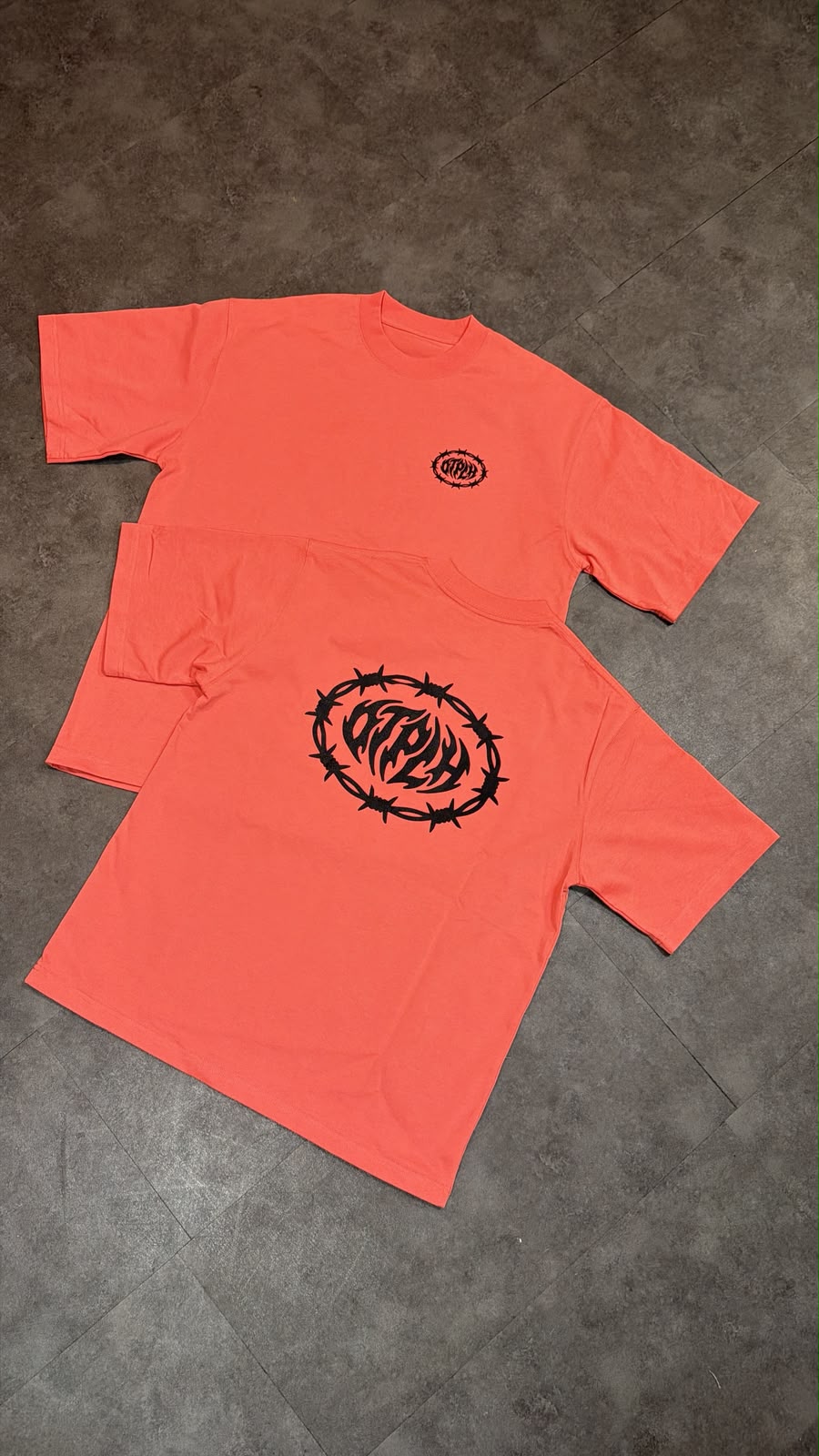 T-shirt couleur corail